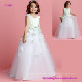 New Arrival Flower Girls Dress with 3D Flowers Modern Style Party Dress